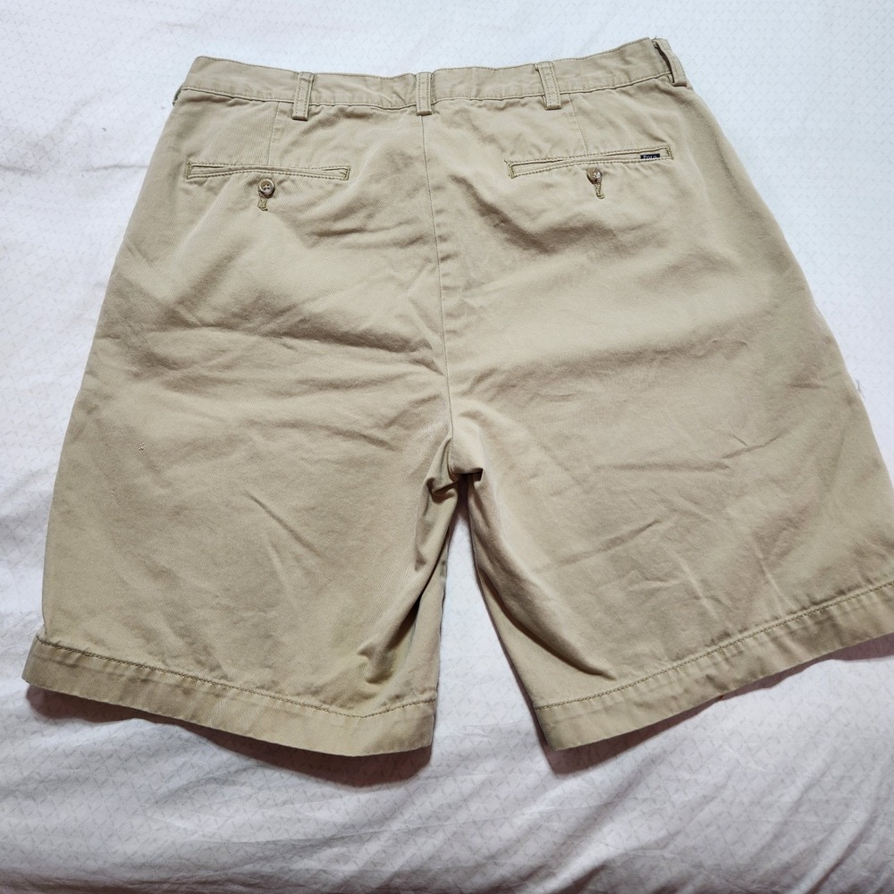 Polo Ralph Lauren Khaki Shorts Mens 34/9 Classic Fit Beige Chino Casual Preppy - Picture 10 of 11